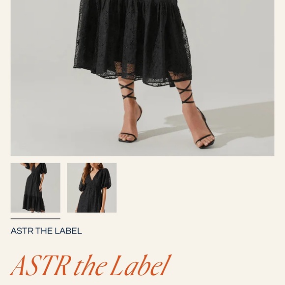 Astr Jaxine Eyelet Midi Dress - Picture 5 of 6